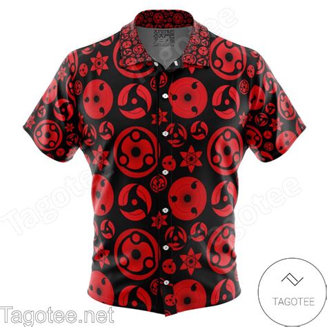 Sharingan Naruto Shippuden Hawaiian Shirt Tagotee