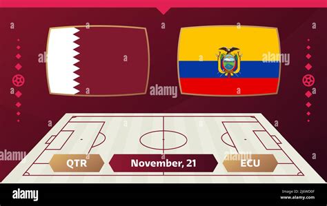 Qatar Vs Ecuador Football Group A World Football Competition