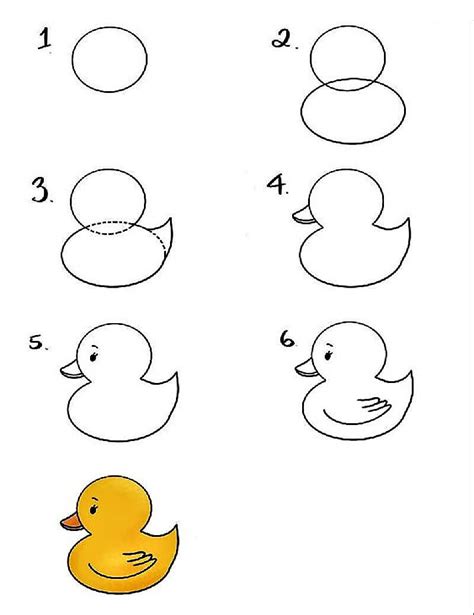 How To Draw Duck Sketch Step By Step Drawing Photos