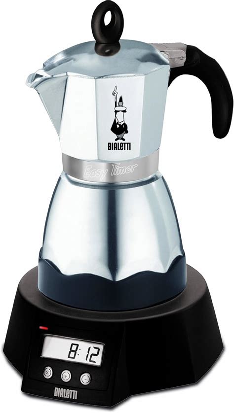 Amazon De Bialetti Easy Timer Elektrischer Espressokocher F R Tassen