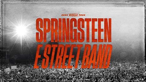 Il Tour Di Bruce Springsteen E La E Street Band Words And Music