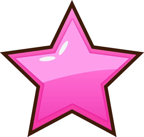 N De Estrella Rosa De Dibujos Animados Png