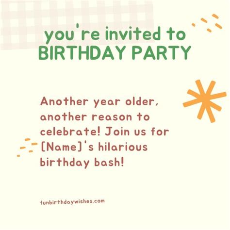 Funny Birthday Invitations For Adults