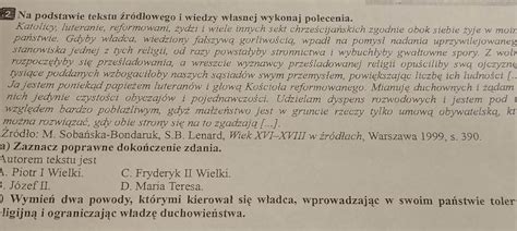 Na Podstawie Tekstu R D Owego I Wiedzy W Asnej Wykonaj Polecenia