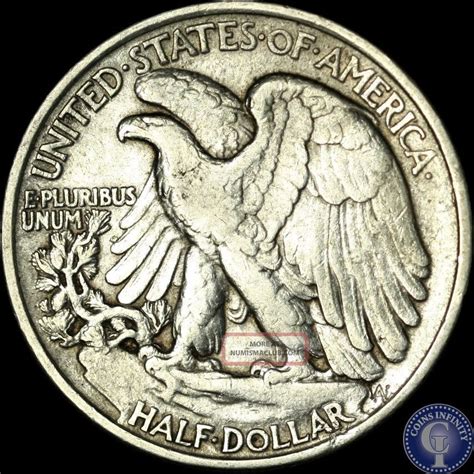 P Silver Walking Liberty Half Dollar