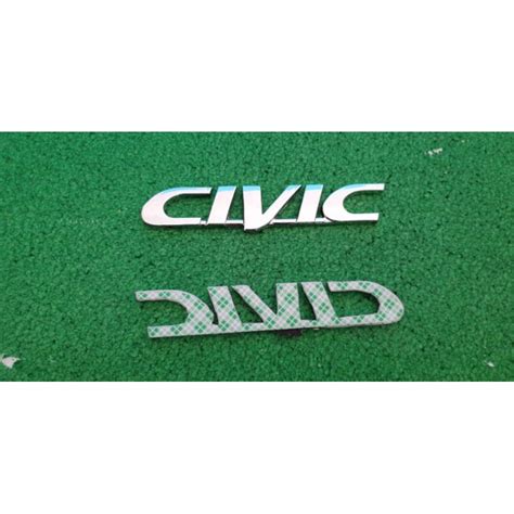 Jual Logo Atau Emblem Tulisan Civic Untuk Honda Civic Shopee Indonesia