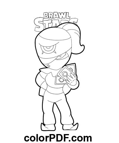 Tara Brawl Stars Coloriages Et Livres En Pdf