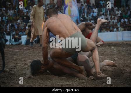 Lahore Punjab Pakistan Th Sep Pakistani Kushti Wrestlers