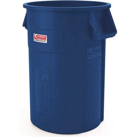 Suncast Commercial Tcu Bl Gallon Utility Trash Can Blue