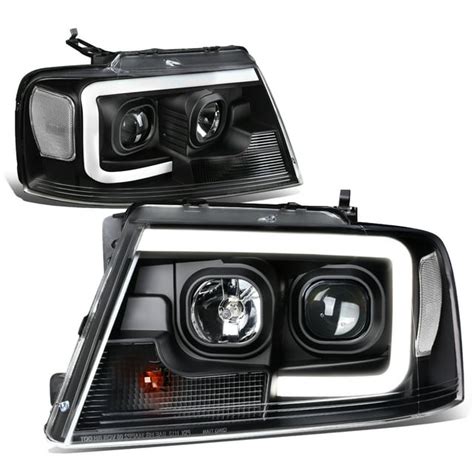 Dna Motoring Hl 3d G2 F1504 Bk Cl1 For 2004 To 2008 Ford F150 Lincoln Mark Lt Led Drl Light Bar