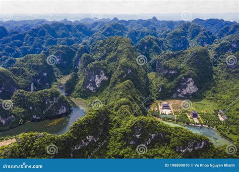 Aerial View of Natural Scenery at Trang an Landscape Complex. Trang an ...