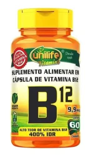 Vitamina B Cianocobalamina C Psulas Unilife Mercadolivre