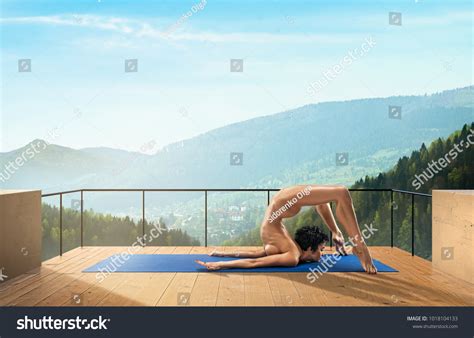 Beautiful Naked Woman Practicing Yoga Poses Stock Photo Shutterstock