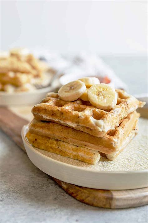 Vegan Sourdough Waffles - Delish Knowledge