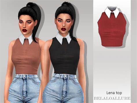 The Sims Resource Belaloallure Lena Top