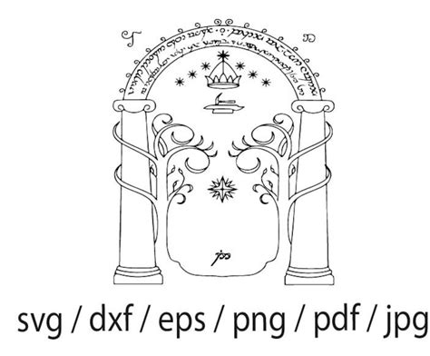 Door Svg Door Svg Door Svg Friend Svg Moria SVG LOTR Etsy Schweiz