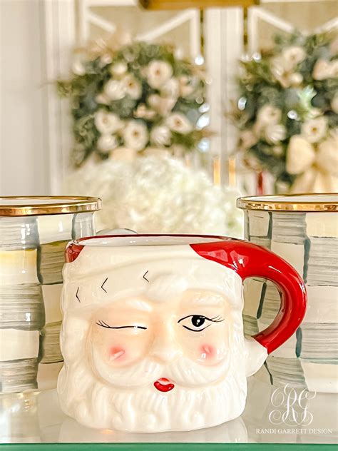 Whimsical Santa Mug Hot Cocoa Bar Randi Garrett Design