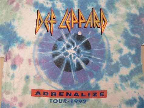 DEF LEPPARD ADRENALIZE TOUR 1992 Tie Dye Shirt By Goo… - Gem