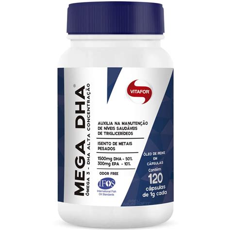 MEGA DHA 1000MG 120 CÁPSULAS VITAFOR Plurifarma