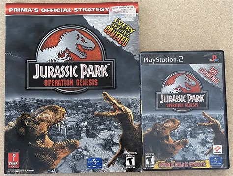 Jurassic Park Operation Genesis Tested Ps2 Cib Prima Strategy Guide Very Rare Ebay