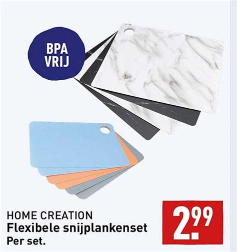 Home Creation Flexibele Snijplankenset Aanbieding Bij ALDI 1Folders Nl