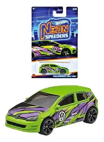 Hot Wheels Neon Speeders Vw Volkswagen Golf Mk Verde Novo MercadoLivre