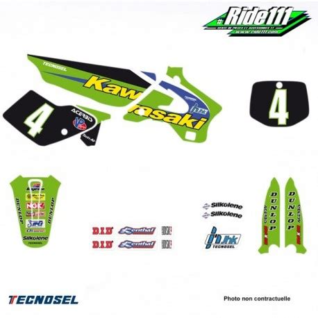 Kit D Co Ou Housse De Selle Tecnosel Replica Team Kawasaki Kx