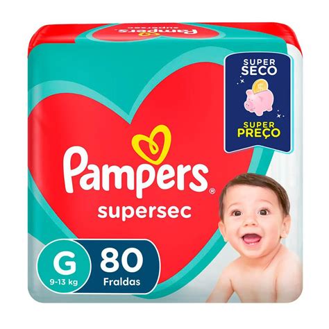 Fralda Pampers Supersec G 80 Unidades Melhor Preço Online Droga Raia