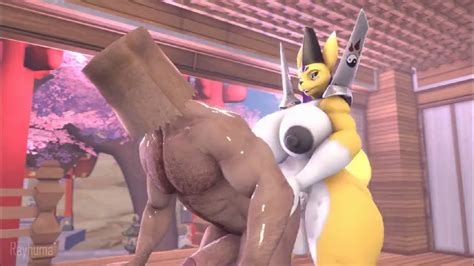 Digimon Digimon Species Taomon Rayhuma 1boy Rule 34 XYZ