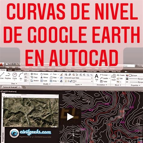 Aprender A Crear Curvas De Nivel De Google Earth En Autocad Video