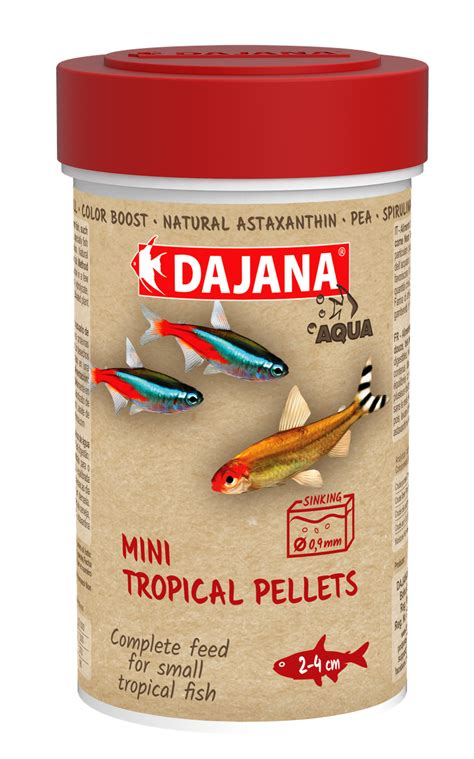 ᐉ Корм для мальков и мелких рыб Dajana MINI TROPICAL PELLETS 10 л/2 кг ...