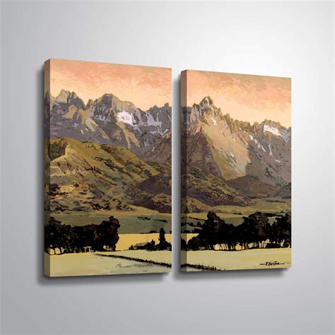 Loon Peak Western Slopes - 2 Piece Print Set on Canvas - Wayfair Canada