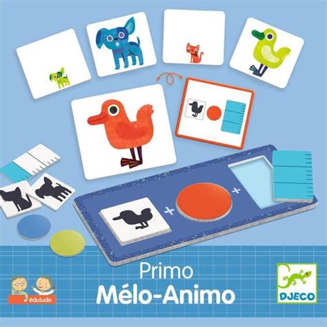 Jeu De Soci T Djeco Eduludo Primo Melo Animo Blanc Ans Et