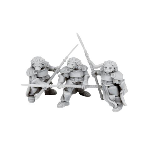 Dnd Miniature Set Of Resin Lionfolk Knights Dnd Miniatures For Tabletop