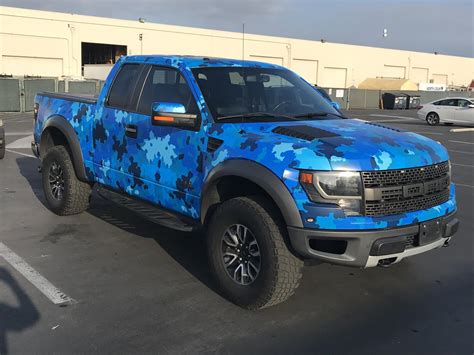 Ford Raptor Blue Camo Full Sail Graphics