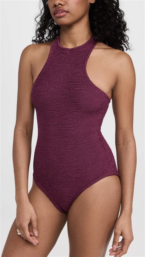 Hunza G Polly Swim In Purple Lyst Canada