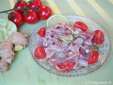 Carpaccio De Thon Rouge Au Gingembre Recette Carpaccio De Thon Rouge