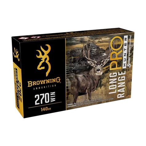 Browning Long Range Pro Hunter 270 Winchester 140gr Rifle Ammo 20 Rounds Sportsman S Warehouse