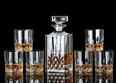 Vilon Pcs Set Decenter With Pcs Glass Whisky Decanter Bottle Set