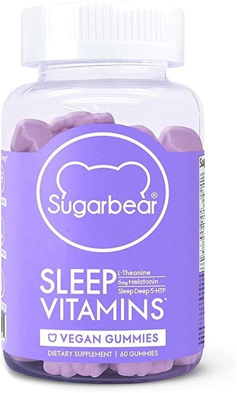 Sugarbear Sleep Aid Gummies For Adults With Melatonin 6mg Magnesium L