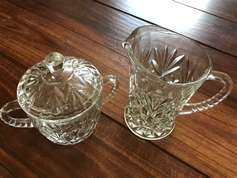 Vintage Anchor Hocking Pineapple Prescut 3 Piece Set Glass Etsy