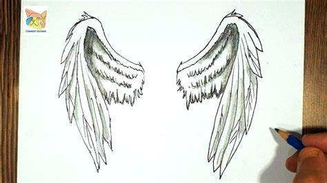 Comment Dessiner Des Ailes D Ange Facile Youtube