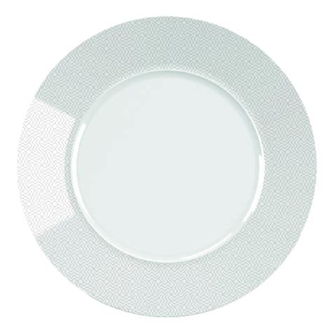 ASSIETTE PLATE ROND BLANC PORCELAINE Ø 22 CM STYLE ETHNIC ARIANE