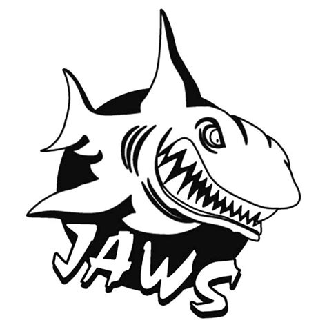 Jaws Logo Coloring Pages Best Place To Color Famous Pictures More