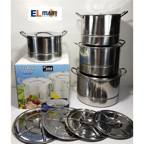 Jual Produk Termurah Sa 555 Panci Set Steamer Pot Stainless Steel