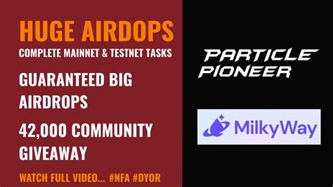 Huge Confirmed Airdrops Particle Network Testnet Community