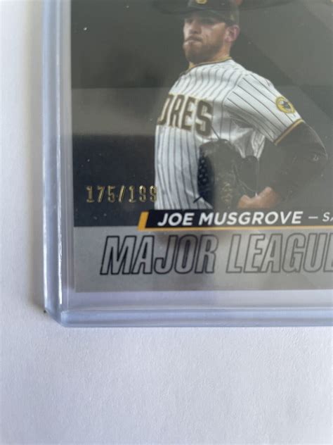 2024 Topps Joe Musgrove Major League Material Relic Black 199 Padres