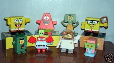 All 8 Burger King 2009 Spongebob Truth or Square Toys | #95410001