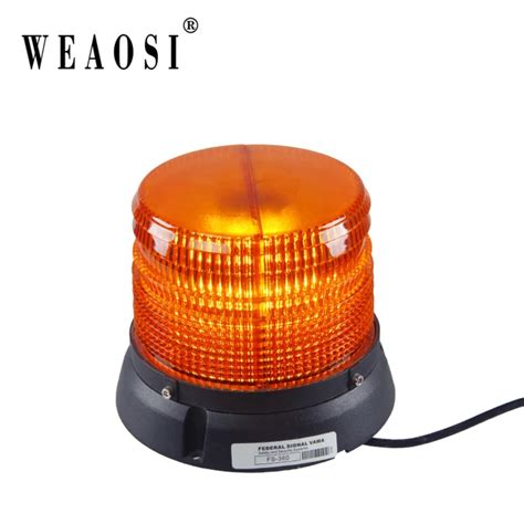 DC12V Amber Beacon Car Magnetic Mounted Vehicle Police Warning Light