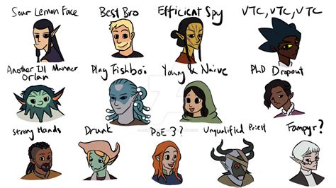 Pillars of Eternity 2 Companions by ArensArtDump on DeviantArt